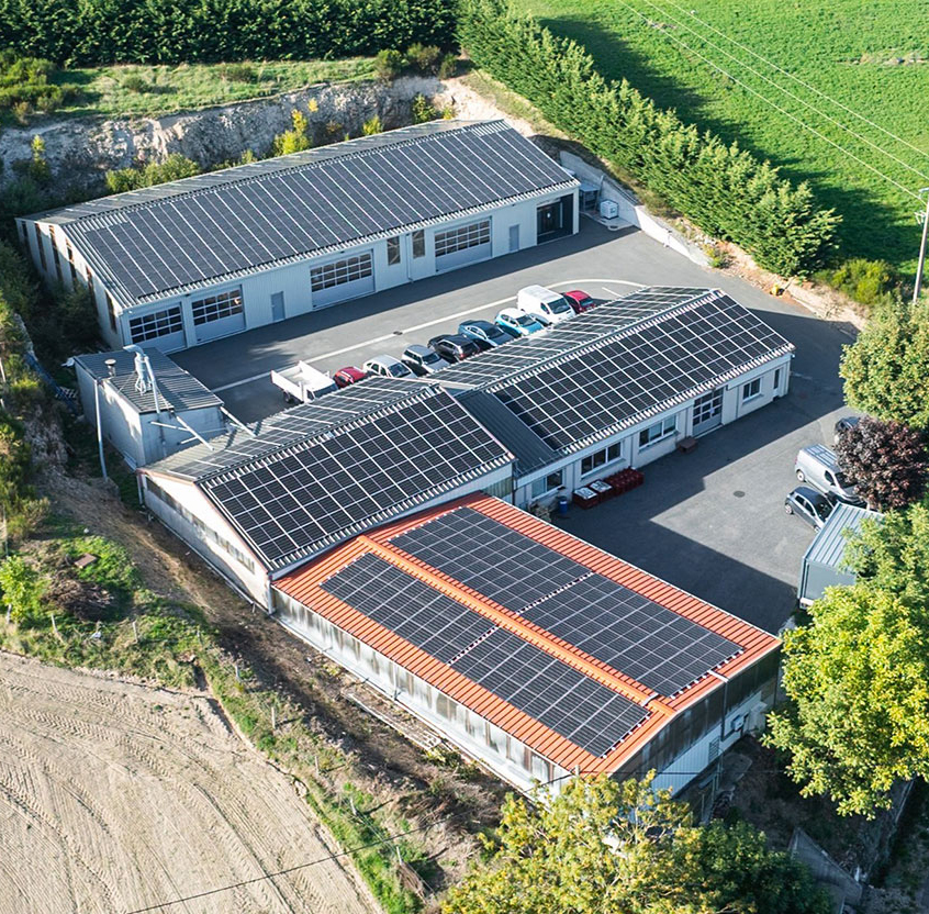 Vue Drone de l'ébénisterie Poudevigne